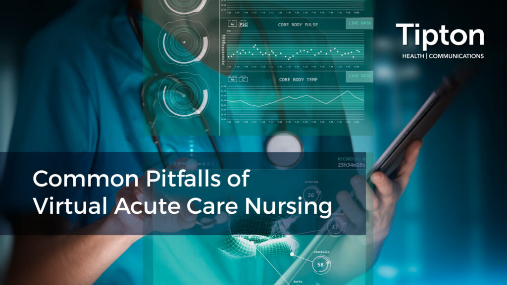Hero graphic for "common pitfalls of virtual acute care nursing"