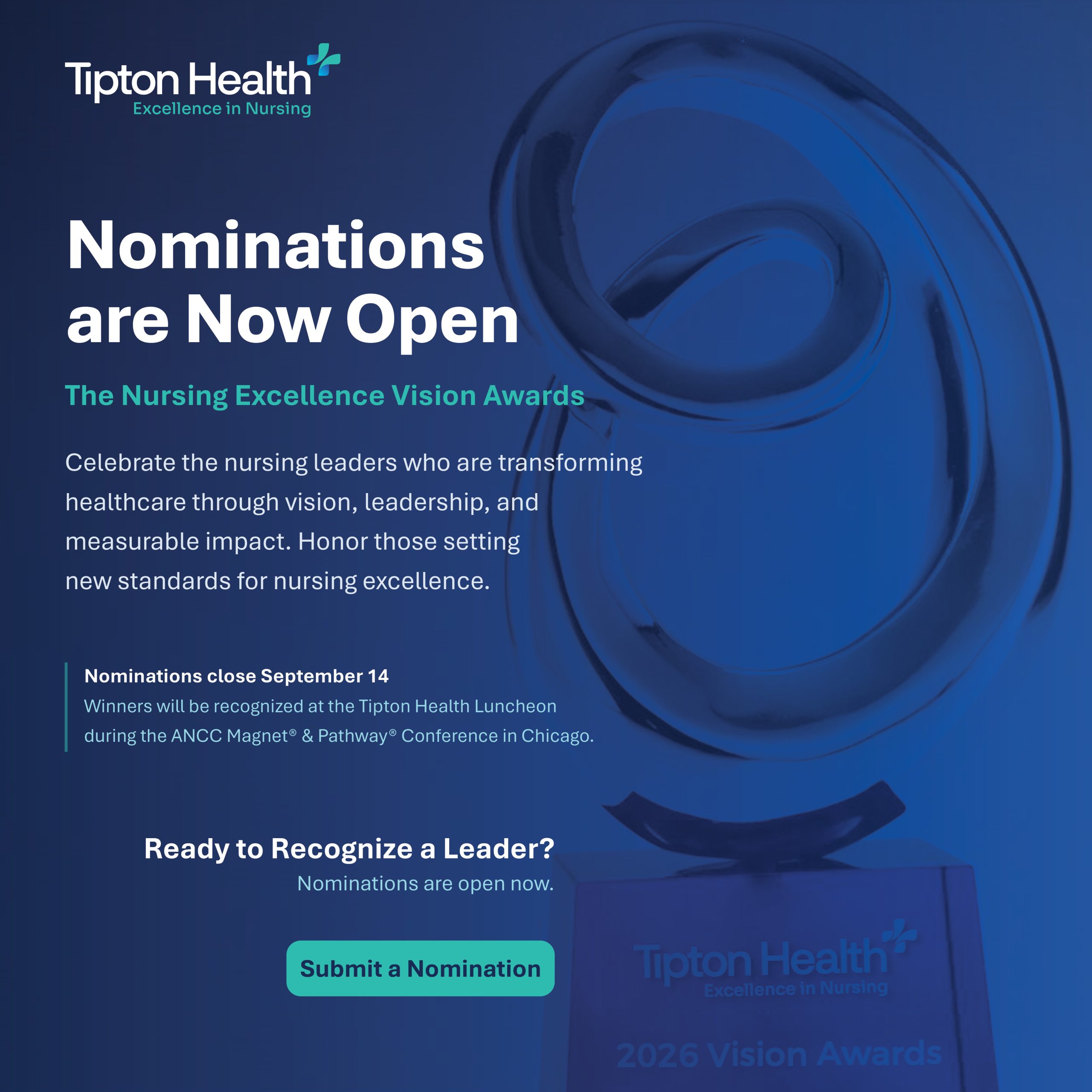 TIP-DIG-SocMedia-Magnet_2026 VAs2 (1) Tipton Health 2026 Nursing Excellence Vision Awards Magnet® Pathway to Excellence®